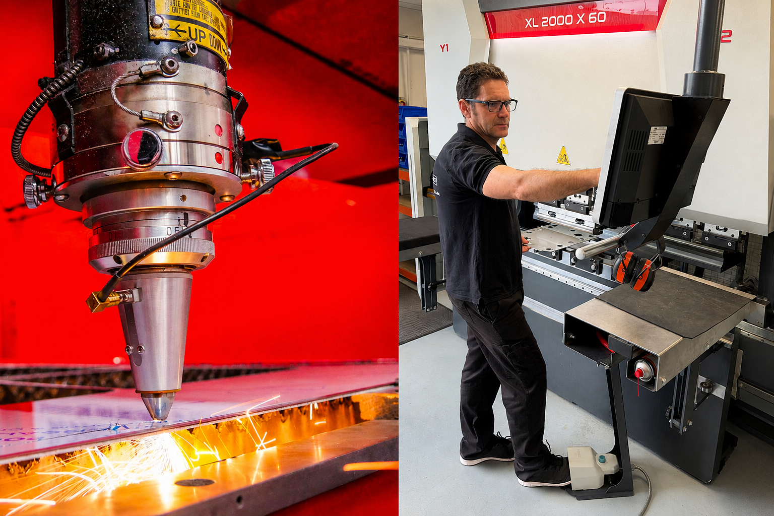 CNC laser machinery arriving at the Eastbourne manufacturing premises